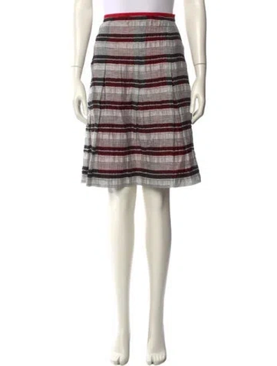 Pre-owned Etcetera Linen Knee-length Skirt In White