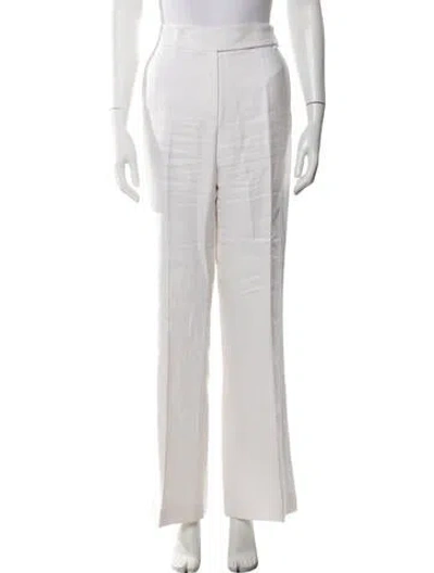 Pre-owned Etcetera Linen Straight Leg Pants In Neutral