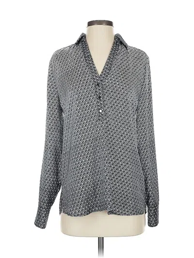 Pre-owned Etcetera Long Sleeve Blouse In Black