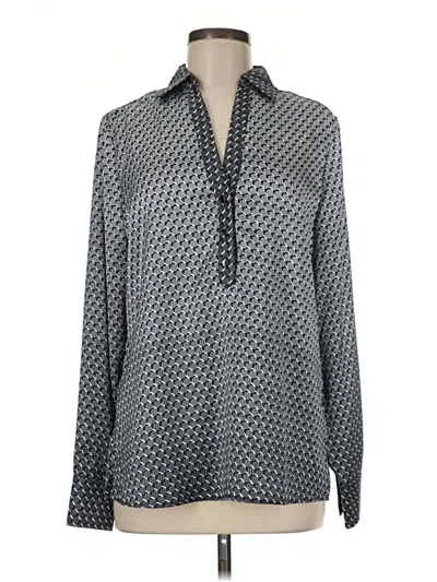 Pre-owned Etcetera Long Sleeve Blouse In Gray