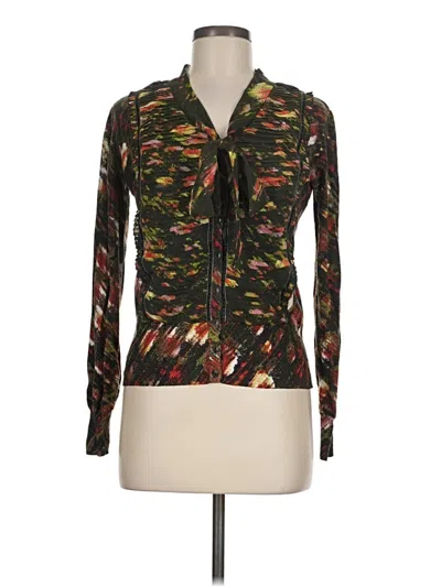 Pre-owned Etcetera Long Sleeve Blouse In Green