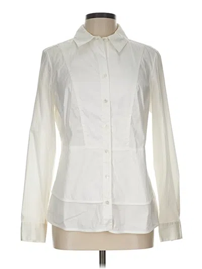 Pre-owned Etcetera Long Sleeve Blouse In Ivory