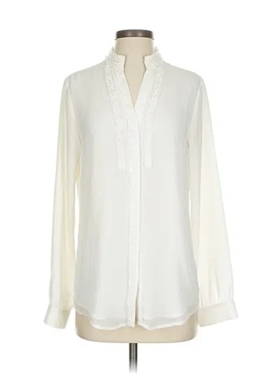 Pre-owned Etcetera Long Sleeve Blouse In White