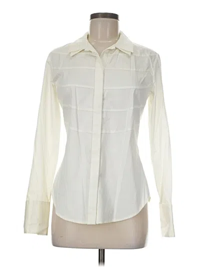 Pre-owned Etcetera Long Sleeve Blouse In White