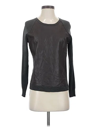 Pre-owned Etcetera Long Sleeve Top Black Crew Neck Tops