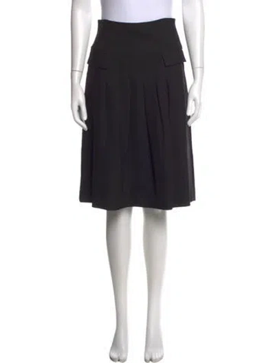 Pre-owned Etcetera Midi Length Skirt In Black