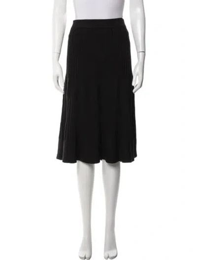 Pre-owned Etcetera Midi Length Skirt In Black