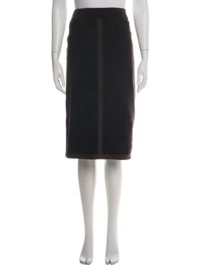 Pre-owned Etcetera Midi Length Skirt In Green