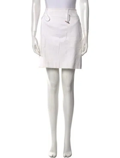 Pre-owned Etcetera Mini Skirt In Neutral