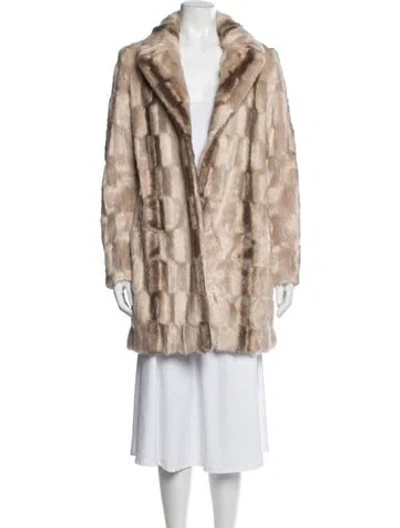 Pre-owned Etcetera Mink Fur Jacket In Neutrals