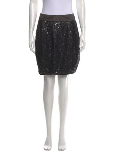 Pre-owned Etcetera Nylon Knee-length Skirt In Black