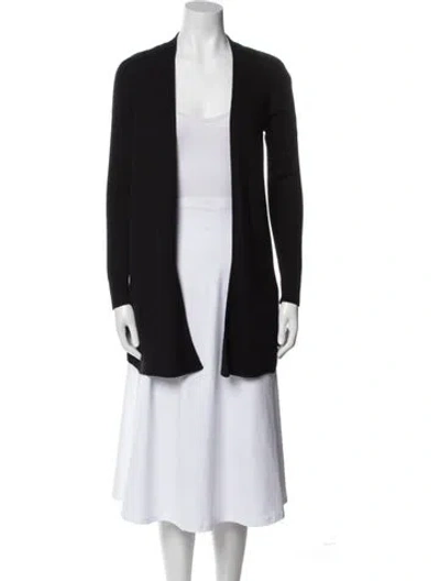 Pre-owned Etcetera Open Front Sweater In Black