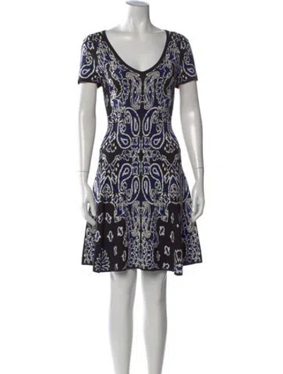 Pre-owned Etcetera Paisley Print Mini Dress In Multi
