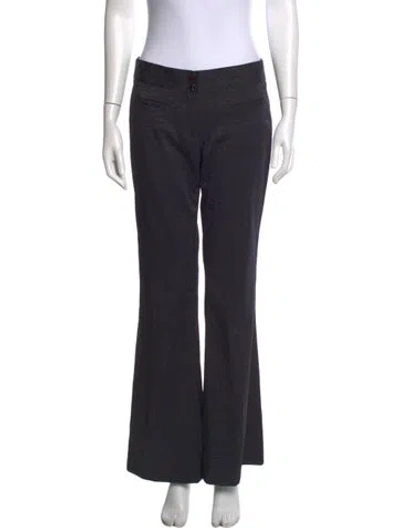 Pre-owned Etcetera Patterned Flared Pants In Blue