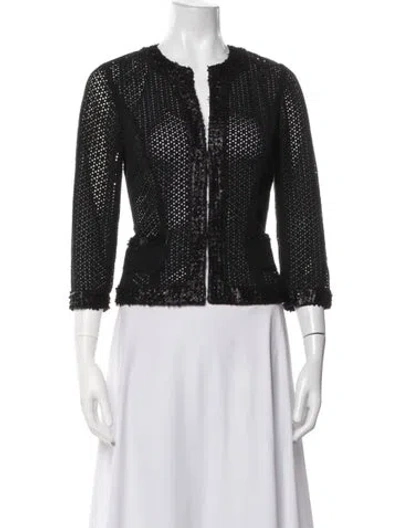 Pre-owned Etcetera Patterned Jacket In Black