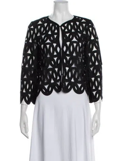 Pre-owned Etcetera Patterned Jacket In Black
