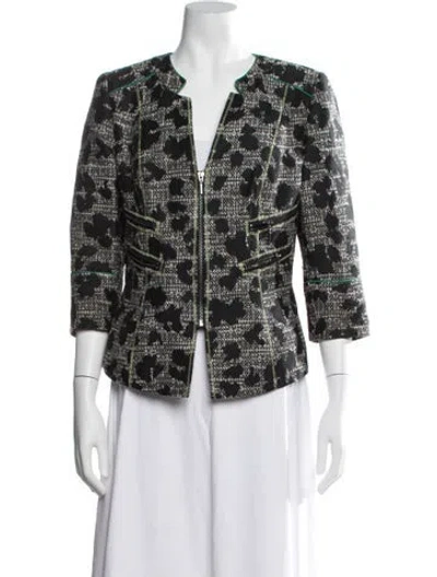 Pre-owned Etcetera Patterned Jacket In Black