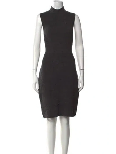 Pre-owned Etcetera Patterned Knee-length Dress In Grey