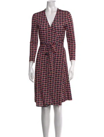 Pre-owned Etcetera Patterned Knee-length Dress In Multicolor