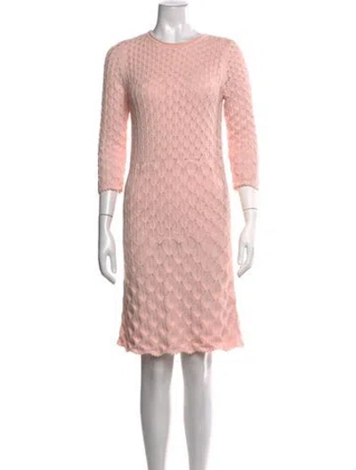 Pre-owned Etcetera Patterned Knee-length Dress In Pink