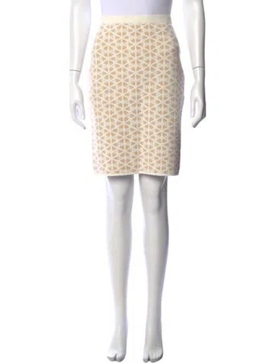 Pre-owned Etcetera Patterned Knee-length Skirt In Neutral