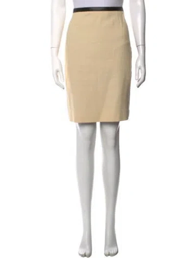 Pre-owned Etcetera Patterned Mini Skirt In Neutrals