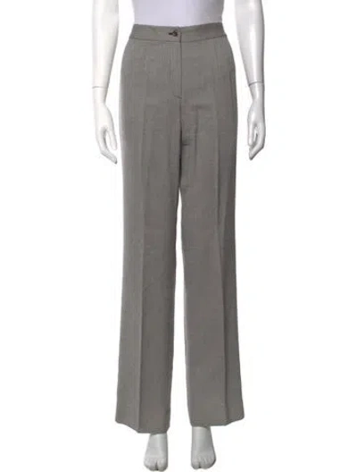 Pre-owned Etcetera Patterned Straight Leg Pants In Grey