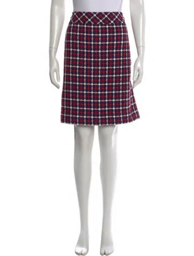 Pre-owned Etcetera Polka Dot Print Mini Skirt In Blue