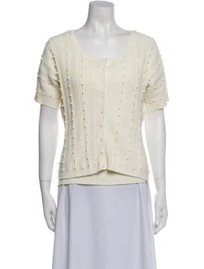 Pre-owned Etcetera Pom-pom Embellishments Set In Neutral