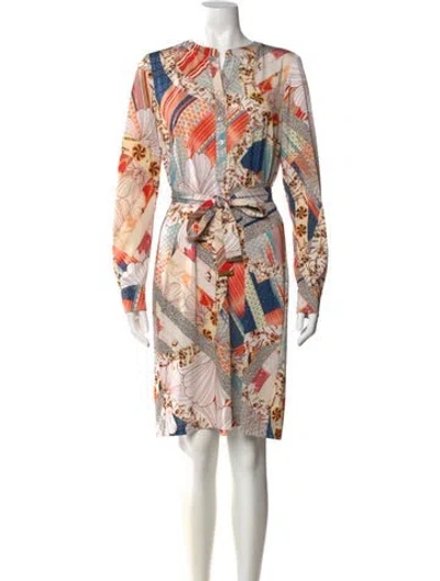 Pre-owned Etcetera Printed Knee-length Dress In Multi