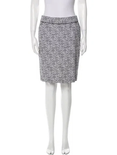 Pre-owned Etcetera Printed Knee-length Skirt In Black