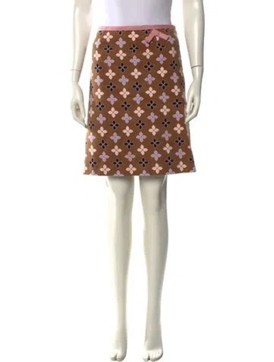 Pre-owned Etcetera Printed Knee-length Skirt In Multi