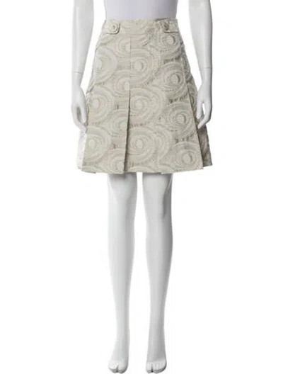 Pre-owned Etcetera Printed Knee-length Skirt In Neutral
