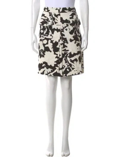 Pre-owned Etcetera Printed Knee-length Skirt In Neutral