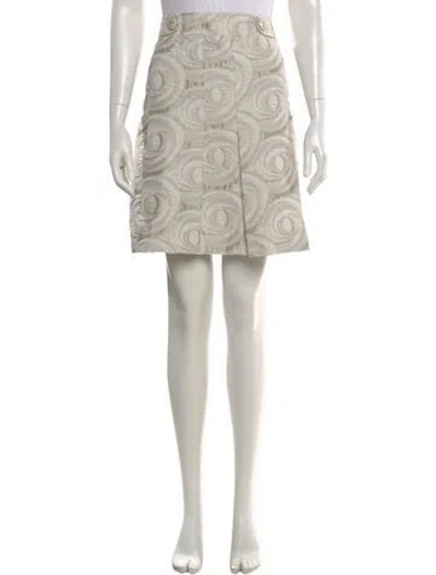 Pre-owned Etcetera Printed Knee-length Skirt In Neutral