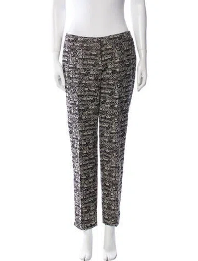 Pre-owned Etcetera Printed Straight Leg Pants In Multi