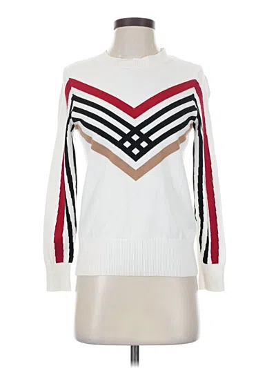 Pre-owned Etcetera Pullover Sweater In White