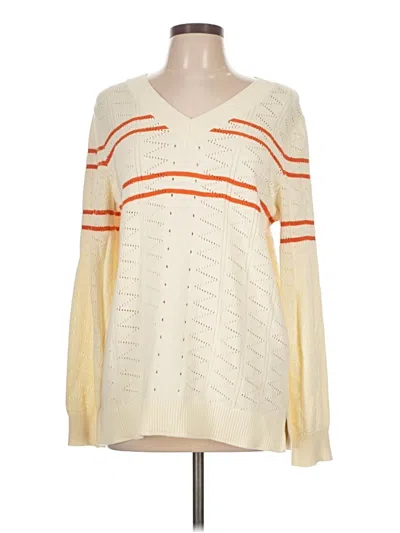 Pre-owned Etcetera Pullover Sweater In White