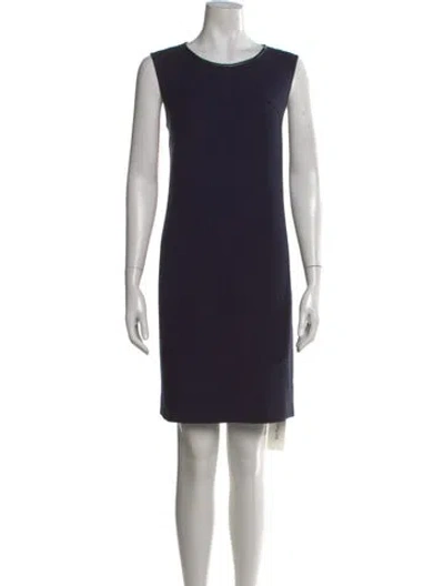 Pre-owned Etcetera Scoop Neck Knee-length Dress In Blue