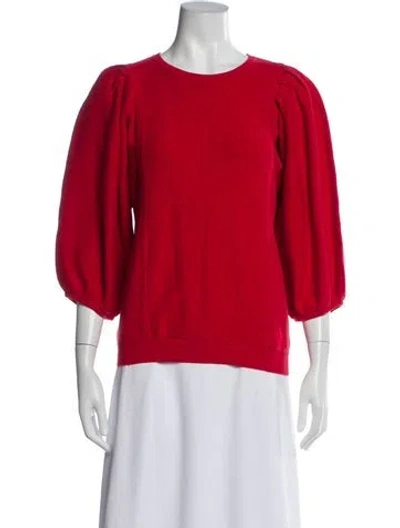 Pre-owned Etcetera Scoop Neck Sweater In Red