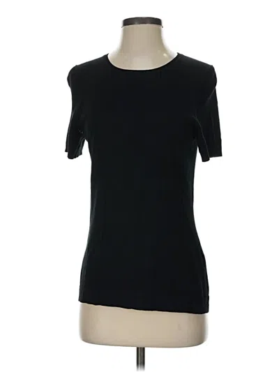 Pre-owned Etcetera Short Sleeve Top Black Crew Neck Tops