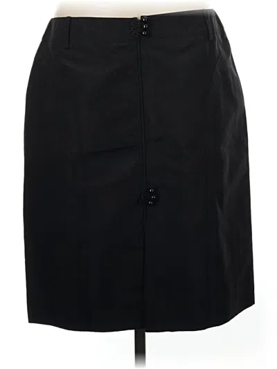 Pre-owned Etcetera Silk Skirt In Black
