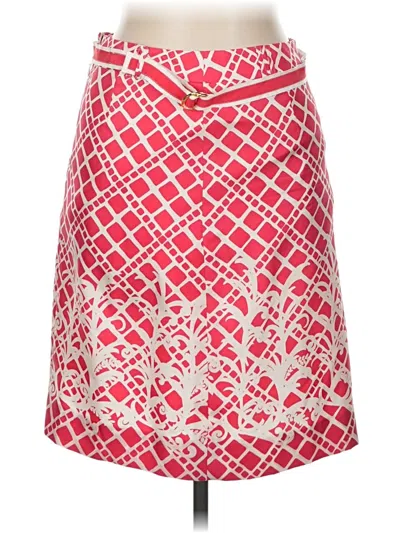 Pre-owned Etcetera Silk Skirt In Pink