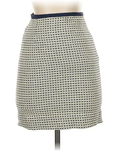 Pre-owned Etcetera Silk Skirt In White