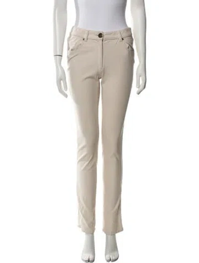 Pre-owned Etcetera Skinny Leg Pants In Neutral