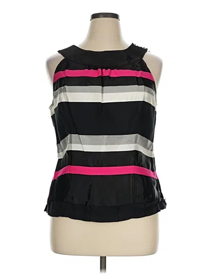 Pre-owned Etcetera Sleeveless Blouse In Black