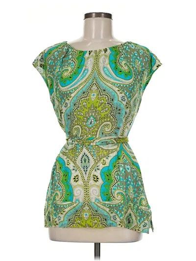 Pre-owned Etcetera Sleeveless Blouse In Blue