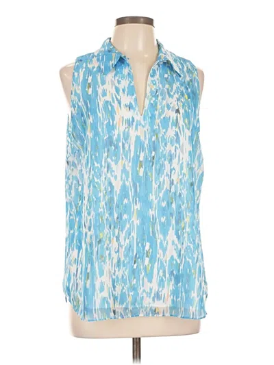 Pre-owned Etcetera Sleeveless Blouse In Blue