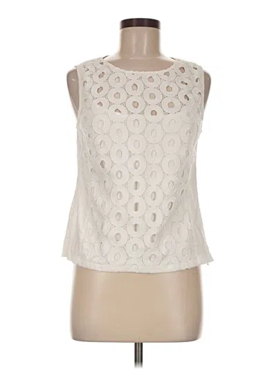 Pre-owned Etcetera Sleeveless Blouse In Ivory
