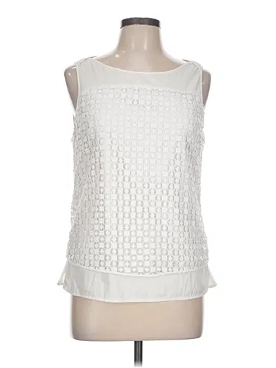 Pre-owned Etcetera Sleeveless Blouse In Ivory